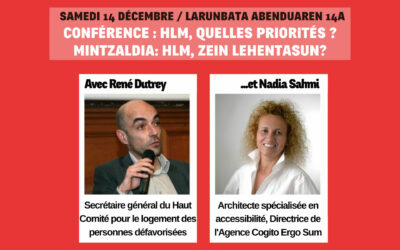 Zoom sur les 2 experts du logement qui interviendront à la conférence gratuite et ouverte à toutes et tous organisée par Alda le samedi 14 décembre